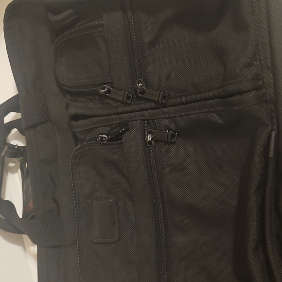 TUMI Alpha Expandable Ballistic Nylon Briefcase Messenger Laptop Bag 26214D3 7th - Picture 4 of 12